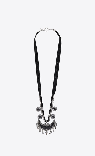 WESTERN collier demi lune en métal